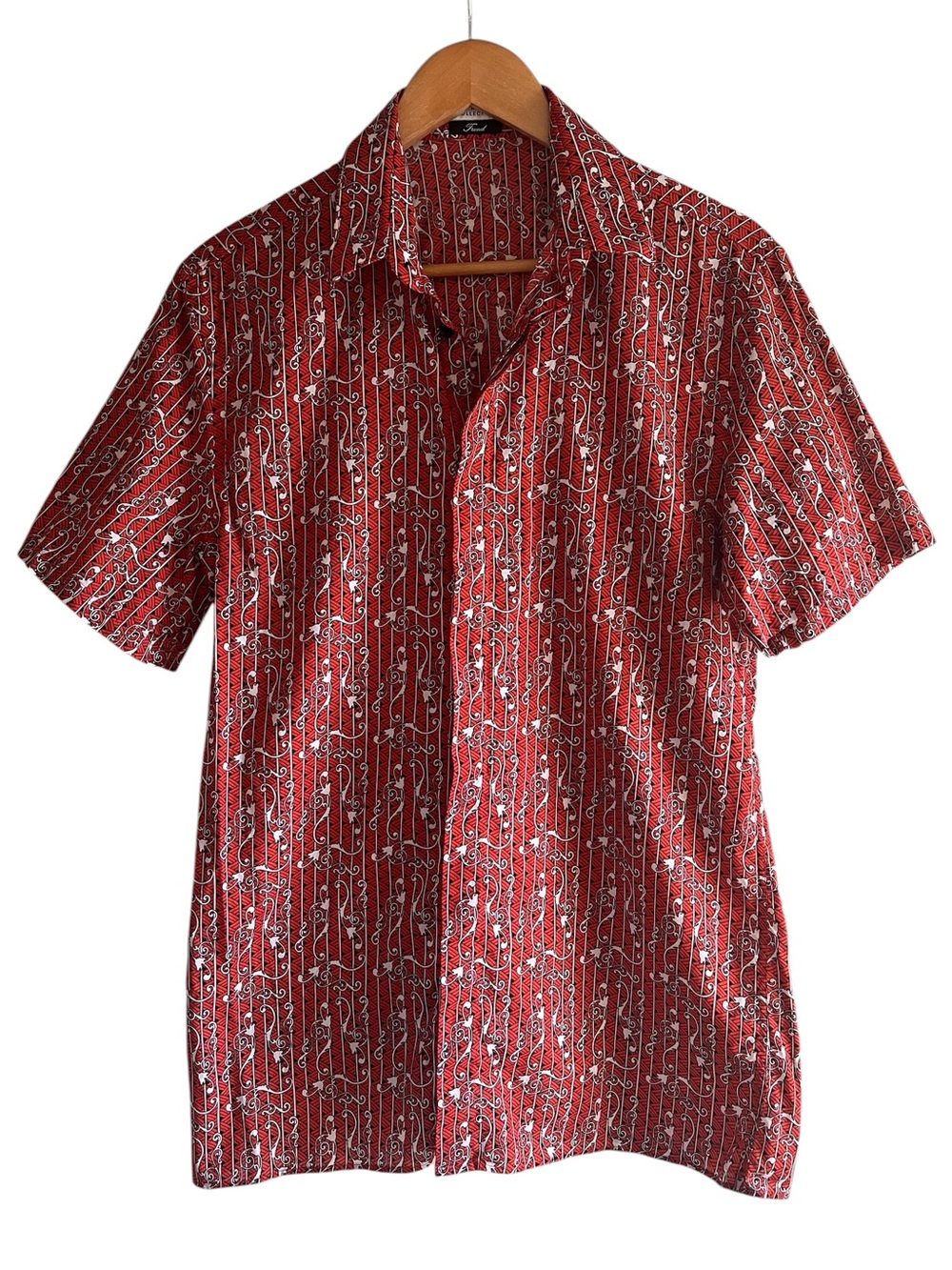 Versace Collection short sleeve button down cotton top excellent condition